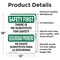 Signmission Safety Culture Sign, 12 in Width, Vinyl Decal, Rectangle, Bilingual OS-2PACK-SF-D-1218-L-10831 - alternate 3